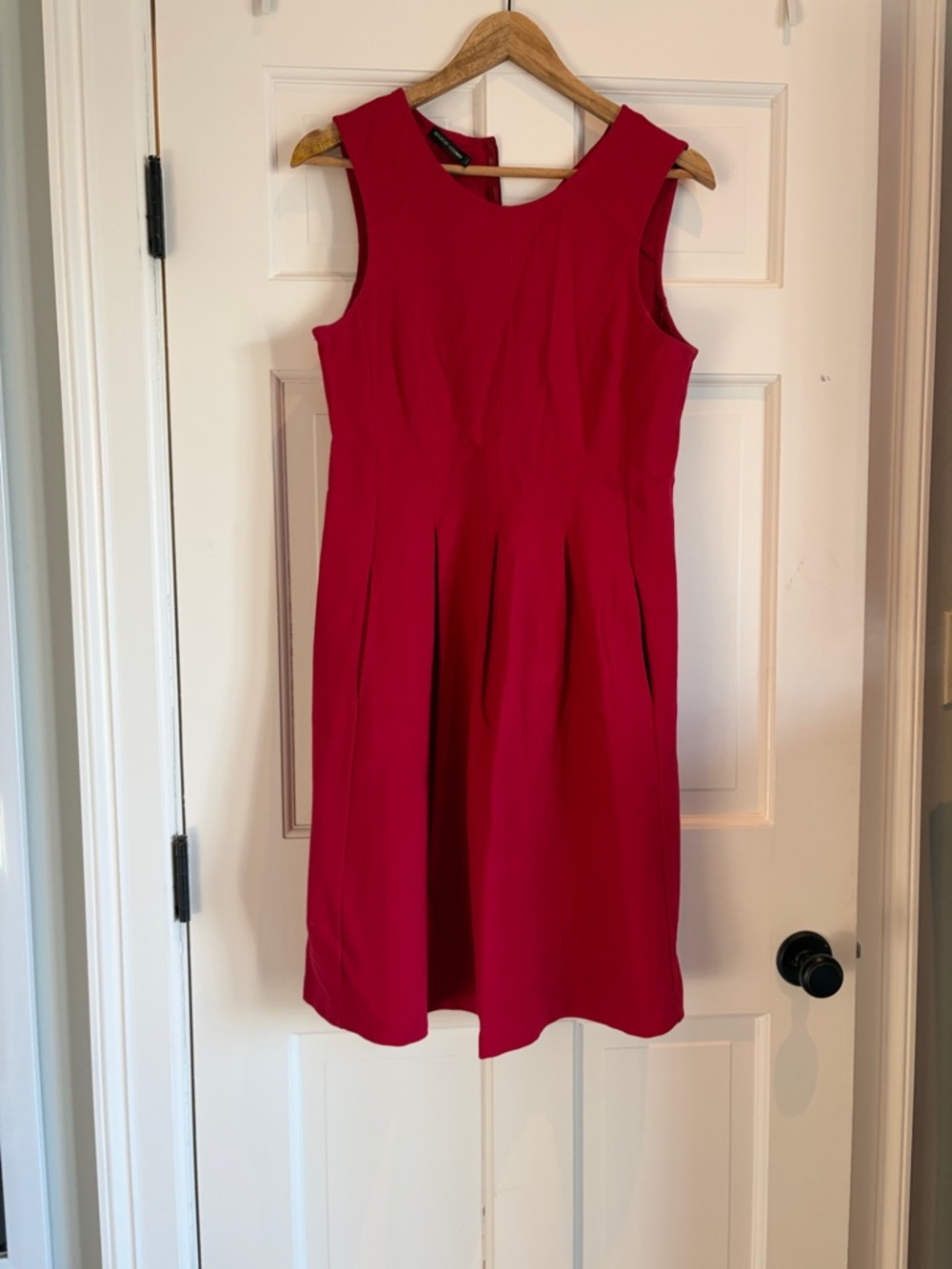 Theory Sleeveless Red Midi Dress